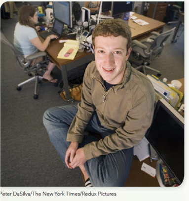 THINK BEFORE YOU ACT We actually want our employees to stay with the company for a long time, for 10 years, maybe for their entire life.  Employers Differ on Hiring and Retention Strategies      F acebook and the online retailer Zappos are boThentrepreneurial startups that made it big. And they did so while following very different approaches to employee hiring and retention. Is one of these approaches right and the other wrong  Facebook's founder and CEO, Mark Zuckerberg, likes to hire hackers with an entrepreneurial side. He's interested in people who like to create new things quickly rather than those who want long-term employment. Zuckerberg compares Facebook to colleges with great sports programs. Athletes go to play for these programs-and coaches-and excel, and also to prepare for a career in professional sports. The great hackers, according to Zuckerberg, don't want to stay at one place forever. Zappos CEO, Tony Hsieh, says, We have a different approach from what Mark was talking about. We actually want our employees to stay with the company for a long time, for 10 years, maybe for their entire life. Internal career paths are clear at Zappos, with frequent promotions and lots of personal time off. Zappos invests heavily in stafftraining and mentoring. According to Hsieh the key is constant growth along with a strong dose of job satisfaction. YOUR TAKE  The lesson here is there are many ways for people and organizations to reach their goals. But when it comes to you specifically, a critical issue will always be the fit-or match-between what you want and the way you like to work and the employer's practices. Which firm would you most like to join-Facebook or Zappos What does this choice say about your career needs and aspirations Are you someone who gets excited about switching to a new organization every few years, or would you rather follow an internal career path and rise to the top of the employer you start with out of college