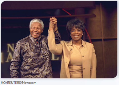 LEARN FROM ROLE MODELS I wanted to give this opportunity to girls who had a light so bright that not even poverty could dim that light.  Oprah Thinks Now and Embraces the Future      H aving grown up poor, Oprah Winfrey says she is grateful for getting a good education, calling it the most vital aspect of my life. She's now sharing that lesson through the Oprah Winfrey Leadership Academy for young women in South Africa. When the academy opened Winfrey said: I wanted to give this opportunity to girls who had a light so bright that not even poverty could dim that light. Her goal was for the new academy to be the best school in the world. Nelson Mandela, first president of non-apartheid South Africa, spoke at the opening ceremony and praised her vision. The key to any country's future is in educating its youth, said Mandela. Oprah is therefore not only investing in a few young individuals, but in the future of our country. One of the first students said: I would have had a completely different life if this hadn't happened to me. Even the best intentions couldn't guarantee that everything would go according to Winfrey's plan. Not long after the academy launched, it was hit by scandal over alleged abuse of students by a dorm matron. Oprah quickly apologized to the students and their families, and rededicated herself to the school. I think that crisis is there to teach you about life, she said. The school is going to be even better because that happened. FIND THE INSPIRATION In what ways do Oprah's objectives for the leadership academy reflect her life and past experiences Can you make plans that will include social contributions in the future Are you adaptable in your plans as Oprah appears to be, or more fixed What are the implications of your approach for your professional and personal goals, and what you accomplish