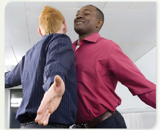 THINK BEFORE YOU ACT Researchers link rituals with increased employee involvement and a higher sense of connection among team members.  Saying OK to Chest Bumps      B ring a bit of ritual to the office culture and increase performance. At least that's the wisdom being followed by some forward-thinking organizations. When was the last time you shared a chest bump with a co-worker In many workplaces people are afraid to even try, given the concerns about sexual harassment and unwanted physical contact. But at others, the organization culture welcomes such practices. Rituals are in at Salo LLC, a Minneapolis human resource management company. A ringing gong signals a deal that has been closed. You might even see a couple of employees doing a chest bump to celebrate a success. What's it all about Answer: harnessing the power of organizational culture as a performance booster. Researchers note that many of us follow rituals before doing things-like the major league baseball player who tightens and re-retightens his batting gloves before each pitch. Some consider rituals confidence boosters. When rituals move into the office, they are linked with increased employee involvement and a higher sense of connection among team members. Of course, newcomers may have to be treated with extra care. At Salo, for example, new marketing manager Maureen Sullivan was surprised to see the chest bumping. But she learned to accept it, saying: Alrighty, that's what we do here. We just really get into it. YOUR TAKE  Is this taking organizational culture a step too far Would you be comfortable in an office environment where things like chest bumps were part of the daily ritual Do you find such activities a source of potential confidence, camaraderie, and engagement Or, are they a real turnoff If you were a team leader, would you try to take advantage of rituals to boost morale and performance Are practices like these good for only certain types of work settings and personalities