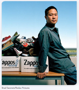 LEARN FROM ROLE MODELS Zappos' work-hard play-hard setting includes free food and fully paid medical and dental insurance.  Tony Hsieh Taps HRM to Keep Zappos One Step Ahead      A s the CEO of Zappos.com, a popular online retailer that sells shoes, clothing, handbags, and more, Tony Hsieh (pronounced shay ) has led the company through an amazing period of growth. He's also forged a creative and unique approach to human resources management, designed to hire and retain only those individuals who are truly committed to the company's values. Before becoming Zapponians, prospective hires go through two interviews. In the first, Zappos interviewers assess applicants' technical proficiency. In the second, they evaluate applicants' ability to fit into the Zappos culture, which is characterized by 10 core values. Hsieh actually created the cultural fit interview himself. He included questions such as: On a scale of 1 to 10, how weird are you  If they say 'one,' we won't hire them.... We like 7s or 8s, says Hsieh. He also notes that qualified egotists need not apply because one of our core values is to be humble. Once hired, all employees, including executives, are required to go through a four-week customer loyalty training, where they not only spend time on the phone with customers but also work at the company's giant warehouse in Kentucky. At the end of this KY Boot Camp, boot camp trainees are offered a $2,000 bonus to quit and walk away. When asked why he offers to pay new employees to leave the company, Hsieh says that he wants only people who are committed to his long-term vision. Interestingly, 97% of the trainees turn down the buyout. Hsieh also believes in creating a work hard, play hard atmosphere. To keep Zapponians inspired, he throws a weekly costume party at the main office. Hsieh also has implemented several employee-friendly practices such as providing free food in the company's cafeterias and vending machines as well as paying 100% of employees' medical and dental expenses. FIND THE INSPIRATION Is Hsieh's approach to human resource management just an interesting oddity Or, is it representative of the direction more organizations should follow to attract today's new generation of talented workers What aspects of the Zappos approach could be used by just about any employer What parts might not fit at all If Hsieh moves on to other opportunities, can his HRM practices survive at Zappos without his continued leadership