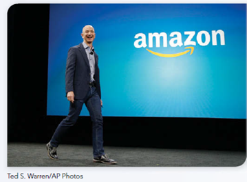 LEARN FROM ROLE MODELS If two pizzas aren't enough to feed a team, it's too big. Amazon's Jeff Bezos Feeds Innovation with Two-Pizza Teams A mazon.com's founder and CEO Jeff Bezos is one of America's top businesspersons and a technology visionary. He's also a great fan of teams. Bezos coined a simple rule when it comes to sizing the firm's product development teams: If two pizzas aren't enough to feed a team, it's too big. Don't expect to spot a stereotyped corporate CEO in Jeff Bezos. His standard office attire is still blue jeans and a blue-collared shirt. But, this attire comes with a unique personality and a great business mind. If you go to Amazon.com and click on the Gold Box at the top, you'll be tuning in to Bezos's vision. It's a place for special deals, lasting only an hour and offering everything from a power tool to a new pair of shoes. If you join Amazon Prime and One-Click your way to free shipping and a hassle-free checkout, you're benefiting from his vision as well. And, of course, there's also the Kindle. Not only has it become Amazon's best-selling product ever, but it also made electronic books an everyday reality-one that competitors have been racing to take advantage of. Amazon's innovations don't just come out of the blue. They're part and parcel of the management philosophy Bezos has instilled at the firm. And teams are a central ingredient in the innovation process. Bezos calls Amazon's small two-pizza teams innovation engines, betting that they'll help fight creeping bureaucracy as the company grows larger and more complex. FIND THE INSPIRATION Is Bezos on to a great management lesson with his notion of the two-pizza team What difference does team size make in your experience Can you come up with an example of a team with over a dozen members that performed really well If so, how can you explain its success On the other hand, can a team be too small What example can you give of a team that would have done better if it was just a little bigger