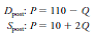 Assume that before the ice storm of 2003, the weekly demand and supply for ice in the Rochester Metro Area was given by the following equations:   a. Draw a graph representing the Rochester ice market before the storm and label it carefully. What was the equilibrium price for the Rochester ice market before the storm And the total quantity of ice traded b. As a result of the ice storm, electricity went out in the Rochester area. The demand for ice increased due to the lack of electricity to power refrigerators. The lack of power also caused the supply to decrease. Ice producers were still able to produce some ice using electric generators. Other ice had to be imported from other areas with power. The relevant poststorm equations are the following:   Draw a graph representing the Rochester ice market after the storm and label it carefully. What is the new equilibrium price What is the quantity c. An open-ad in a local newspaper, commenting on the dramatic increase in price of ice following the storm, stated: Obviously, avarice and greed won out over decency and morality as ice-vendors took advantage of the ice storm to increase prices and gouge their loyal customers. Do you agree with this statement Explain.<div style=padding-top: 35px> 