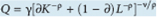 Extension of the Cobb-Douglas Production Function-The Cobb-Douglas production function (Equation) can be shown to be a special case of a larger class of linear homogeneous production functions having the following mathematical form: 11      where is an efficiency parameter that shows the output resulting from given quantities of inputs; is a distribution parameter (0 1) that indicates the division of factor income between capital and labor; is a substitution parameter that is a measure of substitutability of capital for labor (or vice versa) in the production process; and is a scale parameter ( 0) that indicates the type of returns to scale (increasing, constant, or decreasing). Show that when = 1, this function exhibits constant returns to scale. [Hint: Increase capital K and labor L each by a factor of , or K* = ( )K and L* = ( )L, and show that output Q also increases by a factor of , or Q* = ( )(Q).] Equation     11 See R. G. Chambers, Applied Production Analysis (Cambridge: Cambridge University Press, 1988).