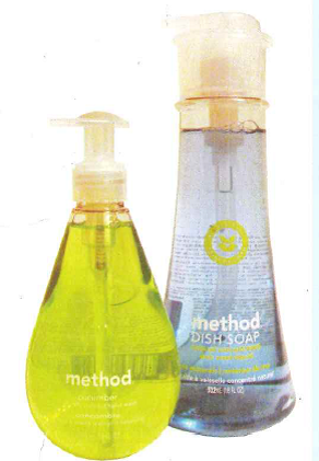 People against dirty is the slogan of the San Francisco-based home and body care brand Method. The founders say that they seek not only to clean our homes and bodies, but to remove harmful chemicals from our lives as well. All Method products arc chemical-free and made with natural, safe ingredients. However, Method has not become one of the fastest-growing brands in the United States (sold in more than 2.5,000 retail outlets) by focusing only on a green philosophy. The company has attracted customers with hip, eye-catching packaging and edgy marketing communications in online and traditional media. Method was founded in 2000 by former roommates and high school friends Adam Lowry and Eric Ryan. Lowry was a chemical engineer who worked as a climatologist for the Carnegie Institute before becoming , Method's chief greens keeper? Ryan was a marketing expert with experience designing campaigns for The Gap and others.before becoming Method's .'chief brand architect. Joining forces to help wean people off of the harmful chemicals used to clean homes and bod-.. les, Lowry and Ryan set out to develop products that were effective and natural, as well as packaged in great-looking containers.  Method's concept is not new. Companies such as Seventh Generation have been around for years, but they had difficulty breaking into the main-stream. When choosing distribution channels, Lowry and Ryan decided to steer away from co-ops and health food stores and instead sought mass recognition and distribution at Target, Amazon.com, and other large retailers. To make this channel strategy work, the founders knew that they could not charge the high prices established by other companies marketing eco-friendly cleaning products. They needed to compete head-on with the major cleaning brands.  Although they're dedicated to creating products that adhere to strict green standards, Lowry and Ryan agreed from the beginning that taking the green slant would not be the best way to sell their. products. With deep-pocketed rivals such as Procter Gamble and Clorox, the fight to get noticed on the shelf is fierce. This is why packaging has always been a major marketing emphasis for Method. To help their products stand out, they enlisted designer Karim Rashid (who has also designed for the likes of Prada and Dirt Devil) to create visually appealing packaging. The result is affordable cleaning products in highly attractive, recyclable bottles made from recycled materials. Customers drawn to the product for its looks or the all-natural scents will be purchasing more nonpolluting green products for their home without even knowing it. In the end, Lowry and Ryan want their approach to create a change in perspective among consumers previously uninterested in going green or unable to afford to do so. In addition, Method has been ahead of the curve in developing new kinds of cleaning products. The company became an industry leader when it created a triple-concentrated laundry detergent long before major companies began doing so. Method has also taken stock of competitive products already on the market and continually works on making its own brand's versions more eco-friendly. Cases in point are dryer sheets and the Omop. Conventional dryer sheets are coated in beef fat in order to create soft clothing, but this was unacceptable to Lowry. Looking for a vegetarian solution, the company developed dryer sheets coated with canola oil instead. The Omop, Method's answer to the Swifter floor cleaner, is a stylish mop using cloths created from a corn-based plastic product. Unlike Swiffer's cloths, which are synthetic, the Omop's cloths are completely biodegradable.  Now, Method's annual revenues are nearing $100 mil-lion, and the company is using multimedia advertising to turn its brand into a household name. One recent print and online campaign contrasted Method's products and packaging with those of the major brands, urging consumers to Say no to jugs (the large containers of detergent marketed by competitors) and Get off the jugs and get cl6an. The ads communicated the benefits of measuring precise amounts of Method's concentrated detergent from the easy-to-use pump bottle. They also highlighted the eco-friendly, low carbon foot-print of Method's detergent. Product quality, innovation, value, design, convenience, availability, and competitive advantage have all helped Method grow from a small, unknown company to a profitable mainstream business. Its founders have learned that smart marketing may be the best way to help the environment in the long run. The combination of targeting a fast-growing market segment and cultivating a unique, distinct personality for their green products has allowed Lowry and Ryan to keep Method growing year after year.      I. How has Method implemented the marketing concept? 2. Why is Method successful in a highly competitive industry? 3. Does the success of Method provide insights about the future of green marketing?