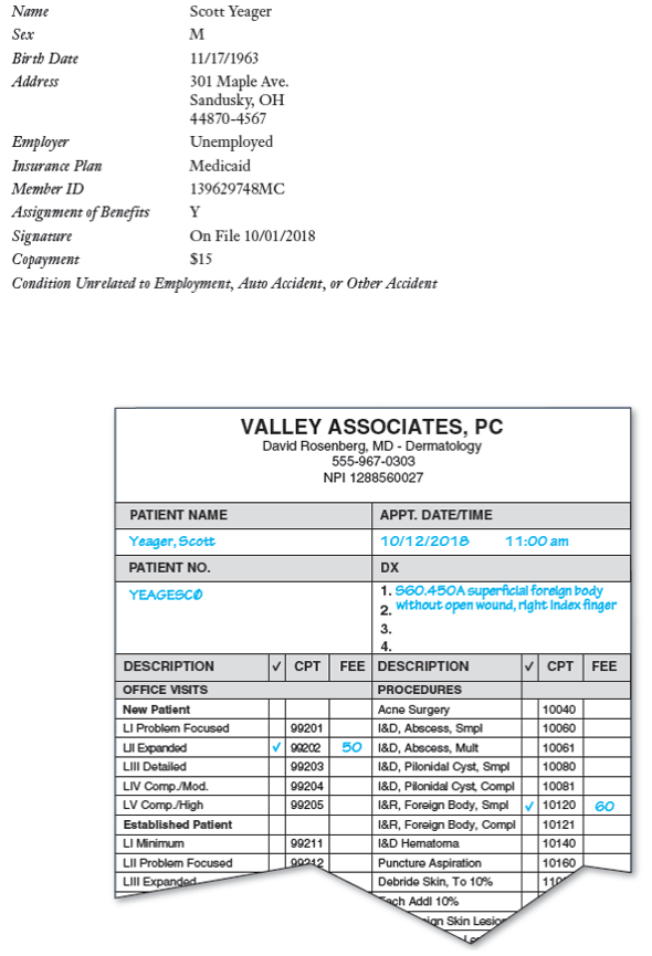 From the Patient Information Form:  