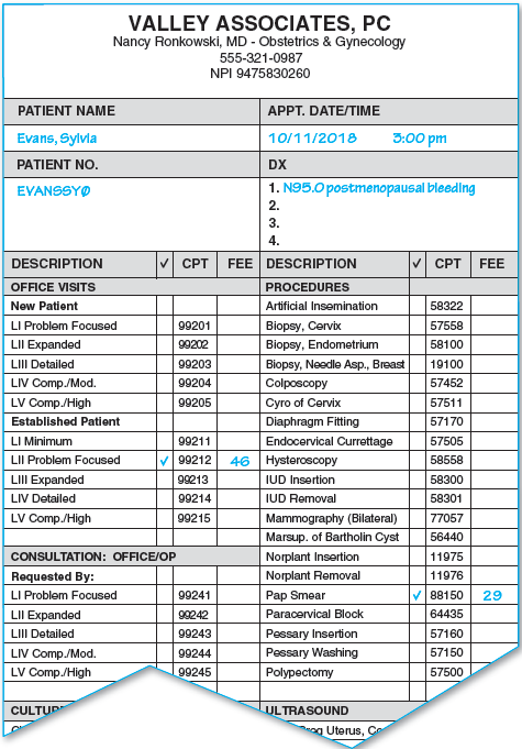 From the Patient Information Form:    