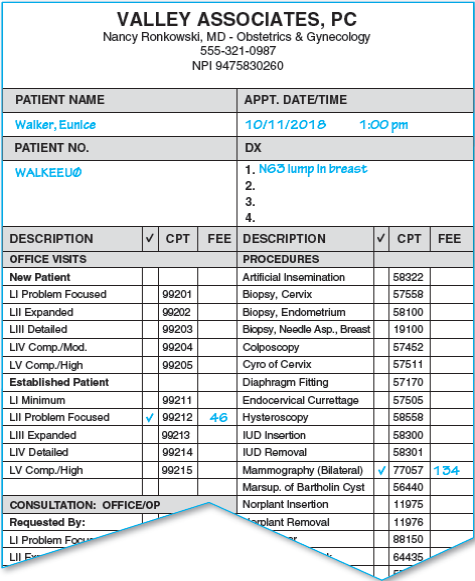 From the Patient Information Form    