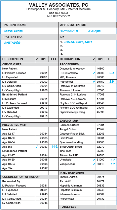 Patient: Donna Gaeta