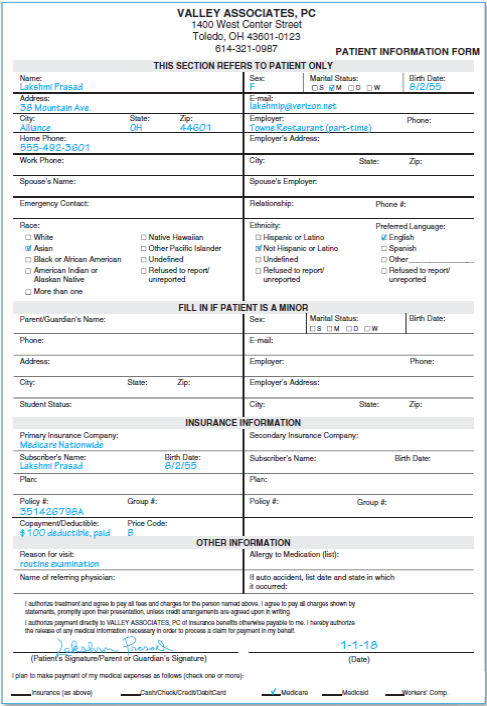 Patient: Lakshmi Prasad    <div style=padding-top: 35px> 