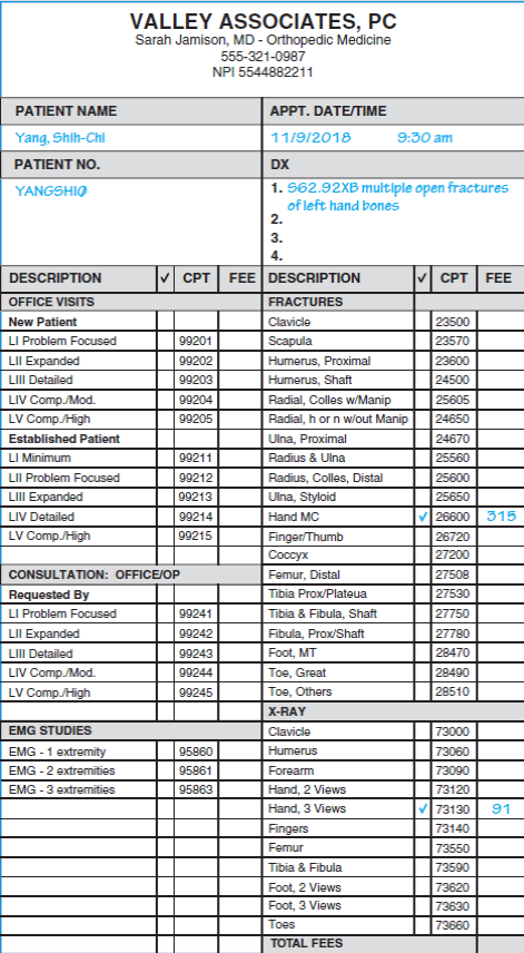 Patient: Shih-Chi Yang Workers' Compensation Notes