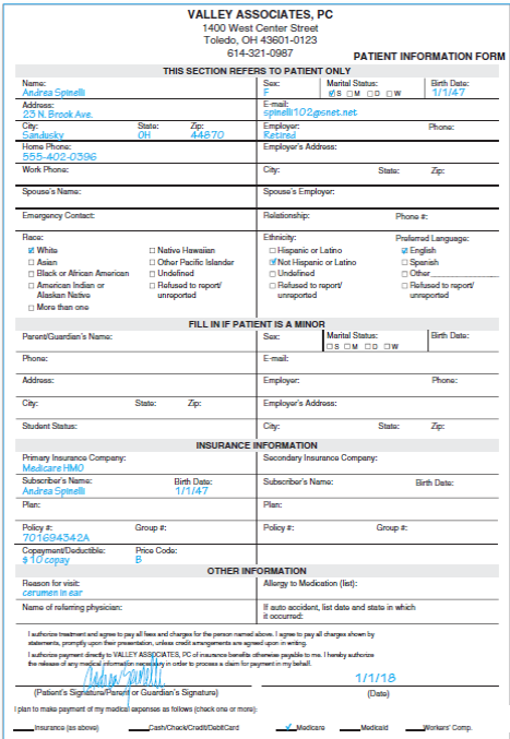 Patient: Andrea Spinelli    <div style=padding-top: 35px> 