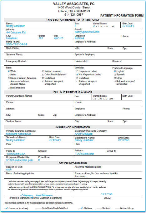Patient: Nancy Lankhaar    <div style=padding-top: 35px> 