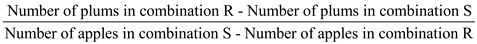 The production possibility curves for the two countries New Zealand and Spain are derived in the following diagrams by plotting the production possibility data for each of the two countries. Newzealand's production possibility curve Spain's production possibility curve In the above diagrams, PPC represents Production possibility curve for each country and TPC represents the trading possibilities curve for each country. (a) The cost ratio of producing plums and apples in New Zealand can be derived from any two production alternatives say A and B. Cost ratio = = = = The cost ratio of producing plums and apples in Spain can be derived from any two production alternatives say R and S. Cost ratio = = = = (b) The cost ratio of each country reveals the product in which it should specialize. Spain would specialize in plums; New Zealand would specialize in apples. (c) Trading possibilities line shows the amounts of the two products that a country can obtain by specializing in one product and trading for the other. The trading possibilities line for the two countries New Zealand and Spain is shown in the above diagram. Since New Zealand specializes in apples, New Zealand will produce 60 apples and since the terms of trade are 1 plum for 2 apples, New Zealand will receive 30 plums. Similarly Spain produces 60 plums but trade gives the country 120 apples. (d) If the optimum production alternative is B in New Zealand and S in Spain, then The total production of apples = = Total production of plums = = After specialization and trade, the total production of apples = Total production of plums = Gains from specialization and trade = 60 - 40 apples and 60 - 50 plums =