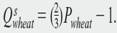 Suppose the government needs to raise 15 billion dollars of revenue with specific taxes on corn and wheat. The demand and supply of corn (in billions of bushels per year) are     and     . The demand and supply of wheat (also in billions of bushels per year) are    and     What taxes on corn and wheat raise this revenue with the smallest total deadweight loss (or equivalently, the greatest aggregate surplus)