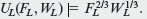 Humphrey and Lauren must share 10 pounds of food and 8 gallons of water. Humphrey's utility function is     and Lauren's utility function is     Find a formula for the contract curve.