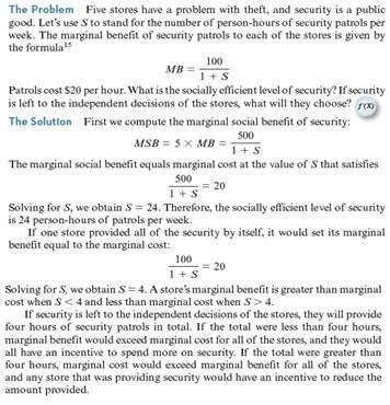 Repeat Worked-Out Problem 20.3 (calculus version), but assume that the benefit function for each store is      Worked-Out Problem 20.3    