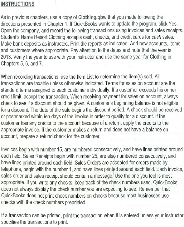 Your Name Resort Clothing is a men's and women's clothing store located in San Luis Obispo, California, that specializes in resort wear. The store is owned and operated by you and your partner Karen Olsen. Karen keeps the books and runs the office for the store, and you are responsible for buying merchandise and managing the store. Both partners sell merchandise in the store, and they have some college students working part time during the evenings and on the weekends.                   
