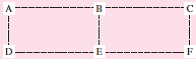 A community college that recently acquired a parcel of land is now preparing site plans. There is interest in locating academic departments in each of six buildings along a mall with three buildings on each side. Based on registration patterns, the daily flow of students between these six departments in hundreds is shown below. Using the initial layout below, perform an operations sequence analysis to determine a site plan for the community college that will minimize the distance that students need to walk between classes.