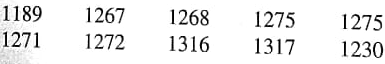 Provide the following information (a) What is the level of significance State the null and alternate hypotheses. (b) Check Requirements What sampling distribution will you use Explain the rationale for your choice of sampling distribution. Compute the value of the sample test statistic. (c) Find (or estimate) the P -value. Sketch the sampling distribution and show the area corresponding to the P -value. (d) Based on you answers in part (a) to (c), will you reject or fail to reject the null hypothesis Are the data statistically significant at level  (e) Interpret your conclusion in the context of the application. Note: For degree of freedom d.f. not given in the Student's t table, use the closest d.f. that is smaller. In some situations, this choice of d.f. may increase the P -value by a small amount and therefore produce a slightly more conservative answer. Archaeology: Tree Rings Tree-ring dating from archaeological excavation sites is used in conjunction with other chronologic evidence to estimate occupation dates of prehistoric Indian ruins in the southwestern united State. It is thought that Burnt Mesa Pueblo was occupied around 1300 A.D. (based on evidence from potsherds and stone tools). The following data give tree-ring dates ( A.D. ) from adjacent archaeological sites ( Bandelier Archaeological Excavation Project: Summer 1990 Excavations at Burnt Mesa Pueblo , edited by T. Kohler, Washington State University Department of Anthropology, 1992):     i Use a calculator with mean and standard deviation keys to verify that     = 1268 and s 37.29 years. ii Assuming the tree-ring dates in this excavation area follow a distribution that is approximately normal, does this information indicate that the population mean of tree-ring dates in the area is different from (either higher or lower than) that in 1300 A.D. Use a 1% level of significance.