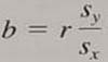 Expand Your Knowledge: Student's t Value for Sample r and for Sample b It is not obvious from the formulas, but the values of the sample test statistic t for the correlation coefficient and for the slope of the least-squares line are equal for the same data set. This fact is based on the relation. where s y and s x are the sample standard deviations of the x and y values, respectively. (a) Many computer software packages give the t value and corresponding P -value for b. If is significant, is significant (b) When doing statistical tests by hand, it is easier to computer the sample test statistic t for the sample correlation coefficient r than it is to compute the sample test statistic t for the slope b of the sample least-squares line. Compare the results of parts (b) and (f) for Problems 7-12 of this problem set. Is the sample test statistic t for r the same as the corresponding test statistic for b If you conclude that is positive, can you conclude that is positive at the same level of significance If you conclude that is not significant, is also not significant at the same level of significance