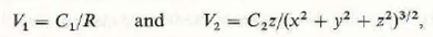 Verify that where C 1 and C 2 are arbitrary constants, are solutions of Laplace's equation.