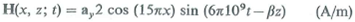 Given that     in air, find E ( x, z; t ) and .