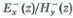 Starting from the phasor expression for a uniform plane wave traveling in the z direction, determine the associated . Evaluate the ratio .