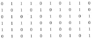(a) Calculate the VRC and LRC bits for the block of data below, assuming even parity for both. Indicate which are VRC and which are LRC bits.