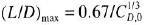 Consider hypersonic flow over an infinitely thin, flat plate. The zero-lift drag coefficient is denoted by C D ,0. (Note that the zero-lift drag for a flat plate is entirely due to skin friction.) Consider that the wave drag coefficient is given by the Newtonian result for drag coefficient-that is, by Eq. (10.12). Also assume that the lift coefficient is given by the Newtonian result in Eq. (10.11). We wish to examine some results associated with ( L / D ) max for this flat plate. Because ( L / D ) max occurs at a small angle of attack, make the assumption of small ? in Eqs. (10.11) and (10.12). Under these conditions, show that at maximum L/D , ( a ) and occurs at and ( b ) the wave drag coefficient = 2 C D ,0.