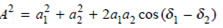 Consider two plane waves X 1 and X 2 traveling in the same direction. If they have the same frequency but different amplitudes a i and phases i , then we can represent them by X 1 = a 1 cos ( t - 1 ) X 1 = a 2 cos ( t - 2 ) According to the principle of superposition, the resultant wave X is simply the sum of X 1 and X 2. Show that X can be written in the form X = A cos ( t - ) where    and  