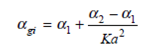 Assume a given mode in a graded-index fiber has a power density p ( r ) = P<sub>0</sub>exp( -Kr 2 ), where the factor K depends on the modal power distribution. ( a ) Letting n ( r ) in Eq. (3.11) be given by Eq. (2.78) with = 2, show that the loss in this mode is    Since p ( r ) is a rapidly decaying function of r and since 1, for ease of calculation assume that the top relation in Eq. (2.78) holds for all values of r.  ( b ) Choose K such that p ( a ) = 0.1 P<sub>0</sub>; that is, 10 percent of the power flows in the cladding. Find gi in terms of 1 and 2.