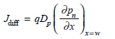 Show that under the boundary conditions    and    the solution to Eq. (6-23) is given by    where L p = ( D p p ) 1/2 is the diffusion length and    ( b )Derive Eq. (6.25) using the relationship    ( c )Verify that J tot is given by Eq. (6.26).