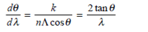 A plane reflection grating can be used as a wavelength-division multiplexer when mounted as shown in Fig. 10.42. The angular properties of this grating are given by the grating equation    where is the grating period, k is the interference order, n is the refractive index of the medium between the lens and the grating, and and are the angles of the incident and reflected beams, respectively, measured normal to the grating. ( a ) Using the grating equation, show that the angular dispersion is given by    ( b ) If the fractional beam spread S is given by    where m is the number of wavelength channels, find the upper limit on for beam spreading of less than 1 percent given that = 26 nm, = 1350 nm, and m = 3    Fig. 10.42 Wavelength multiplexing with a reflection grating