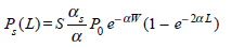 Let be the attenuation of the forward propagating light, s the attenuation of the backscattered light, and S the fraction of the total output power scattered in the backward direction, as described in Eq. (14.20). Show that the backscatter response of a rectangular pulse of width W from a point a distance L down the fiber is   when L W /2, and   for 0 L W/2   Fig. 14.39 An OTDR trace of three 5-km spilced fibers<div style=padding-top: 35px> 