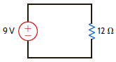 Determine the current and power dissipated in the resistor in Fig. P2.1.     Figure P2.1