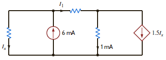 Find I x and I 1 in Fig. E2.7. Figure E2.7