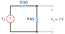 If V 0 = 3 V in the circuit in Fig. P2.30, find V S. Figure P2.30