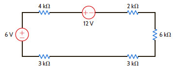 Find the power supplied by each source in the circuit in Fig. P2.31. Figure P2.31