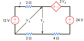 Find V A and V 0 in the circuit in Fig. P2.43.     Figure P2.43