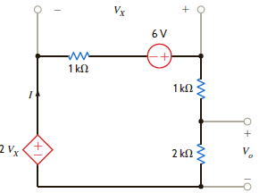 Find V 0 in the circuit in Fig. P2.46. Figure P2.46