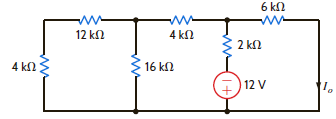 Determine I 0 in the circuit in Fig. P2.77.     Figure P2.77