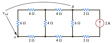 Calculate V AB in Fig. P2.83.     Figure P2.83