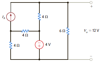 Find the value of I A in the circuit in Fig. P2.98. Figure P2.98