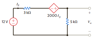 Find V 0 in the circuit in Fig. P2.116.     Figure P2.116