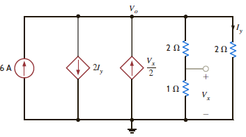 Find V 0 in the circuit in Fig. P2.121.     Figure P2.121