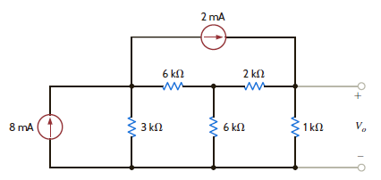 Use nodal analysis to find V o in Fig. E3.3.     Figure E3.3