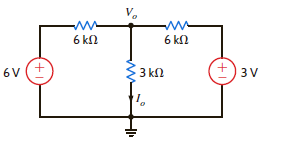 Use nodal analysis to find the current I o in the network in Fig. E3.7. Figure E3.7