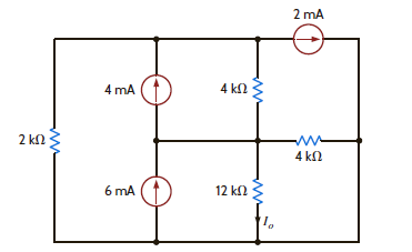 Use nodal analysis to find I o in the network in Fig. P3.11. Figure P3.11