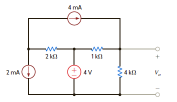 Find V o in the network in Fig. E3.16.     Figure E3.16