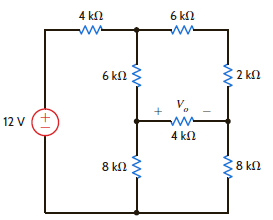 Use nodal analysis to find V o in the circuit in Fig. P3.18. Figure P3.18